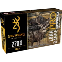 Browning Long Range Pro .270 Winchester 140 grain Sierra Tipped GameKing Brass Cased Centerfire Rifle Ammunition