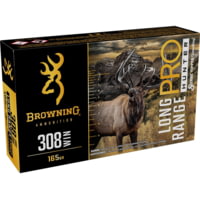 Browning Long Range Pro .308 Winchester 165 grain Sierra Tipped GameKing Brass Cased Centerfire Rifle Ammunition