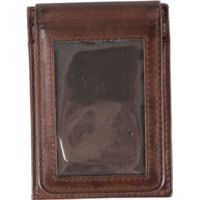 Browning Men's Brass Buck Card Master Dark Brown Money Clip