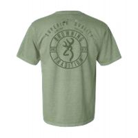 Browning Mens Graphic Pigment Superior Quality Buckmark Short Sleeve T-Shirt