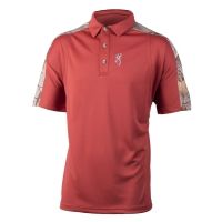 Browning Mens Wolf Polo,Red Ochre