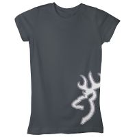 Browning Womens Studded Buckmark S/S Tee - Fitted