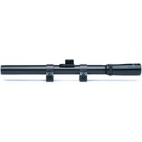 BSA Optics RimFire Rifle Scope 4x15mm with .22 Air Rifle Rings - R4X15 Rifle Scope