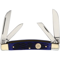 Buck Creek Little Bear and Bull Blue Pick Folding Knife