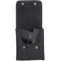 Bulldog Cases &amp; Vaults Black Nylon Vertical Cell Phone Holster w/ Belt Loop and Clip