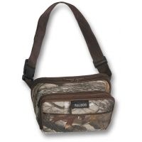 Bulldog Cases &amp; Vaults Fanny Pack Holster - 3D Camo with Brown Trim, Large BD871