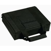 Bulldog Cases &amp; Vaults Hard-Sided Nylon Pistol Case With Double-Locking Zipper Black With Black Trim 8x7 Inch BD509