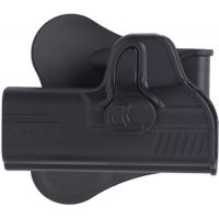 Bulldog Cases &amp; Vaults Rapid Release Polymer Holster With Paddle For Ruger LC9 Black Right Hand RR-LC9