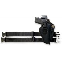 Bulldog Cases &amp; Vaults Right Hand Black Tactical Leg Holster