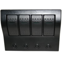 Bulldog Winch 4-Switch Panel with Lighted Breakers