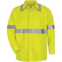 Bulwark Hi-Visibility Flame-Resistant Work Shirt-Long Sleeve