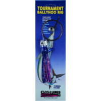 C&amp;H Lures Lil Stubby Ballyhoo Rig, #7 AFW Tooth Proof Leader Wire 69LB Test, Camo Brown, 3 ft