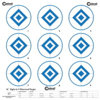 Caldwell 9-Diamond Blue Paper Target
