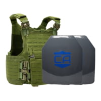 Caliber Armor CaliberHX Speed Plate NIJ IIIA/HG2 M.O.D. Complete Plate Carrier Package - Set of 2