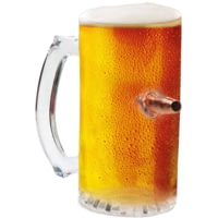Caliber Gourmet Last Man Standing, Bullet Beer Glass, 500 ml, Clear