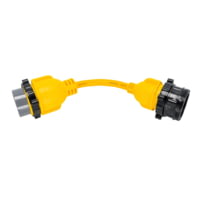 Camco 50AM/30AF Power Grip Marine 12in Locking Adapter - M-Lock/F-Locking Adapter