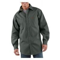 Carhartt Canvas Shirt Jacket - Men's-Dark Shadow-Small