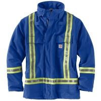 Carhartt Flame-Resistant Striped Duck Traditional Coat - Men's