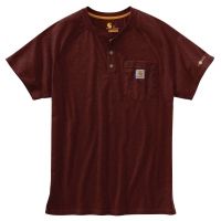 Carhartt Force Cotton Delmont Short Sleeve Henley Relaxed Fit - Men's