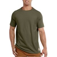 Carhartt Force Cotton Delmont Short Sleeve Shirt - Men's-Moss-Medium