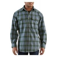 Carhartt Hubbard Plaid Shirt - Men's-Black-Small