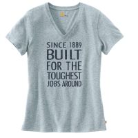 Carhartt Lockhart Graphic Tough Jobs Short Sleeve V-neck T-shirt - Women's