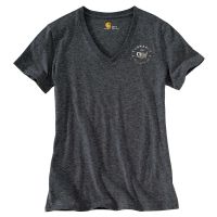 Carhartt Lubbock Graphic USA Logo Short Sleeve V-neck T-shirt - Women's