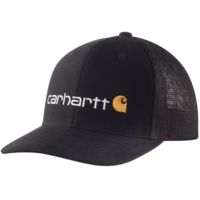 Carhartt Rugged Flex Canvas Mesh-Back Fitted Logo Graphic Cap - Men's