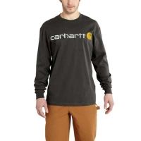 Carhartt Signature Logo MW Jersey LS T-shirt Gphc - Men's