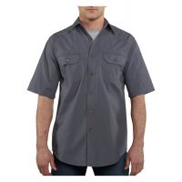 Carhartt Standish Solid Shortsleeve Shirt - Men's-Blue Stone-X-Large