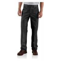 Carhartt Twill Double-Front Work Pant - Men's-Black-30 Waist-Short Inseam