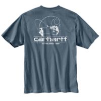 Carhartt Workwear Logo Fish Graphic Pocket Short Sleeve T-Shirt - Mens