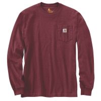 Carhartt Workwear Pkt Long Sleeve T-shirt, Port Heather - Men's