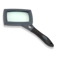 Carson SureGrip 2.5x Soft-Grip Magnifier Loupe with 10x Spot Lens and Stand SG-16