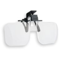 Carson Clip &amp; Flip 1.5x Clip-on, Flip-up Magnifying Loupe Lenses for Eyeglasses CF-10