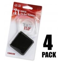 Carson GN33 MagniFlip Magnifying Glass Loupe 4 Pack