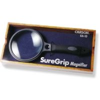 Carson SureGrip 2.5x Magnifier in Deluxe Wooden Box KA-10