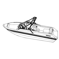 Carver Specialty Cover For V Hull Runabout Boats With Standard Tower 22'6" Length x 102" Width