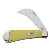 Case 31011 Yellow CV Hawkbill Pruner Knife - Hawkbill Blade