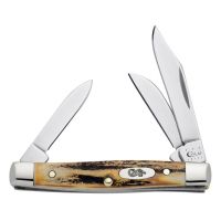 Case Burnt Stag Small Stockman Folding Knife