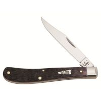 Case 61048 SS Purple Bone Slimline Trapper Folding Knife