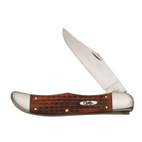 Case 6165 SS Harvest Orange Bone Large Folding Hunter
