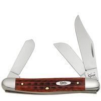 Case 6347 SS Pocket WornOld Red Bone Stockman Folding Knife