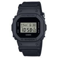 Casio Tactical G-Shock Classic All Black Design Watch w/ECO-Friendly Cordura Nylon Strap - Men's