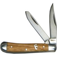 Cattleman'S Cutlery Sagebrush Peanut Zebrawood Folding Knife