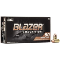 CCI Ammunition Blazer Brass Handgun Ammunition .380 ACP 95 gr FMJ 945 fps