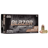 CCI Ammunition Blazer .45 ACP 230 Grain Full Metal Jacket Brass Centerfire Pistol Ammunition