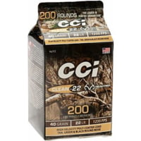 CCI Ammunition Clean-22 .22LR 40 Grain Lead Round Nose Brass Cased Rimfire Ammunition