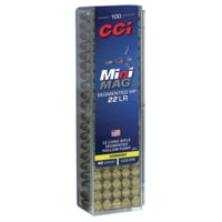 CCI Ammunition Mini-Mag .22 Long Rifle 40 Grain Segmented Hollow Point Rimfire Ammunition