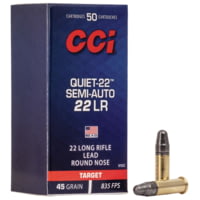 CCI Ammunition Quiet-22 Semi-Auto .22 Long Rifle 45 Grain Soft Point Rimfire Ammunition